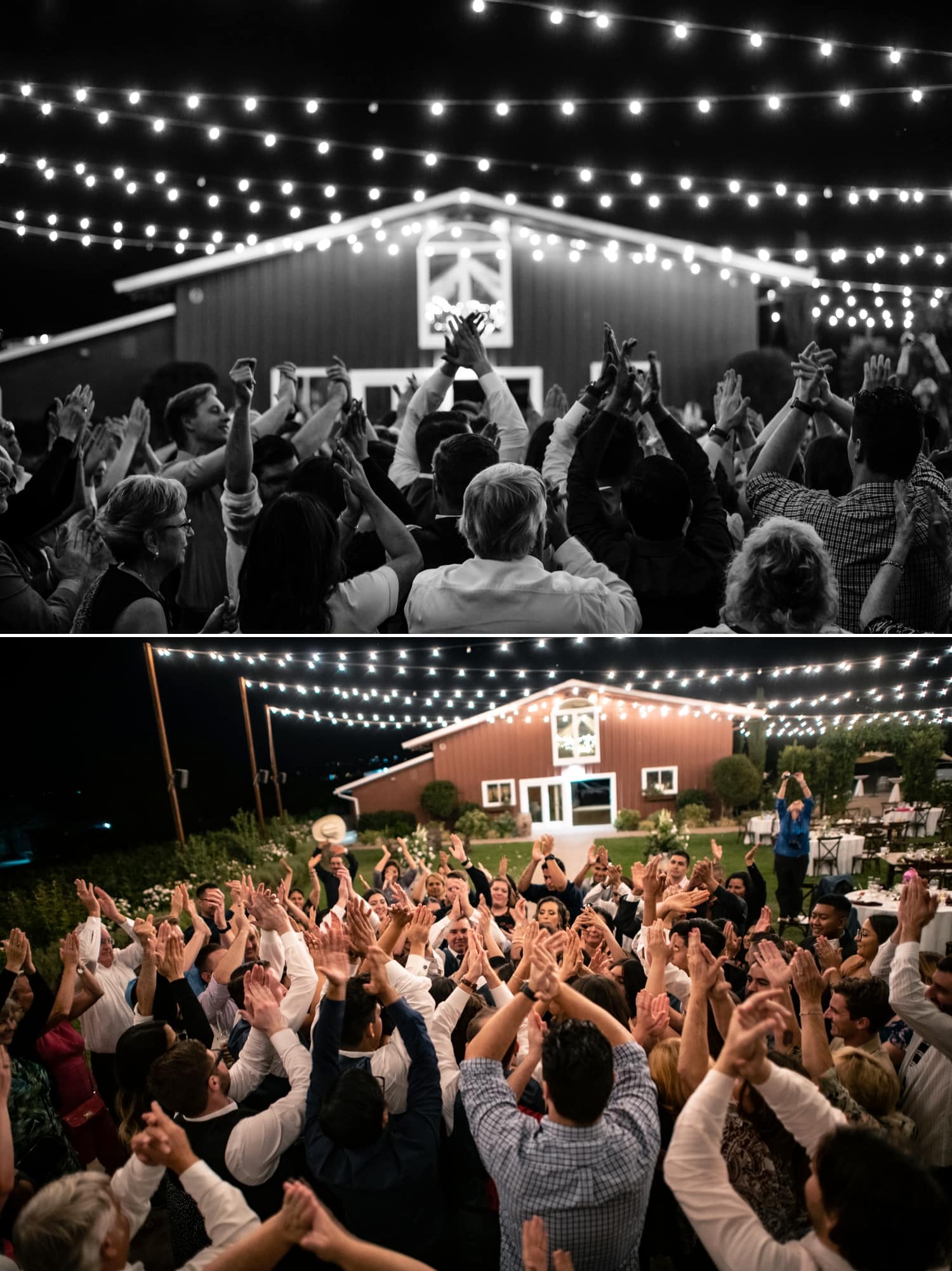 People dancing at a Lorimar Winery wedding. 