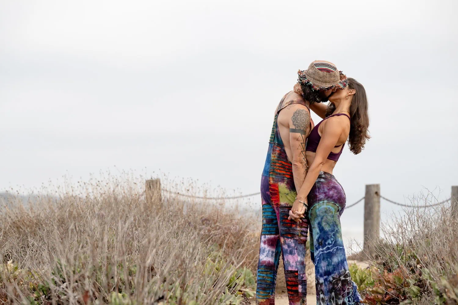 Del Mar Dog Beach engagement session.